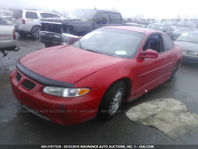 1G2WP12K3XF251567 - 1999 PONTIAC GRAND PRIX GT RED photo 2