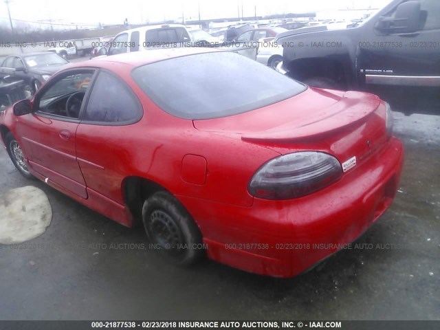 1G2WP12K3XF251567 - 1999 PONTIAC GRAND PRIX GT 红色 照片 3