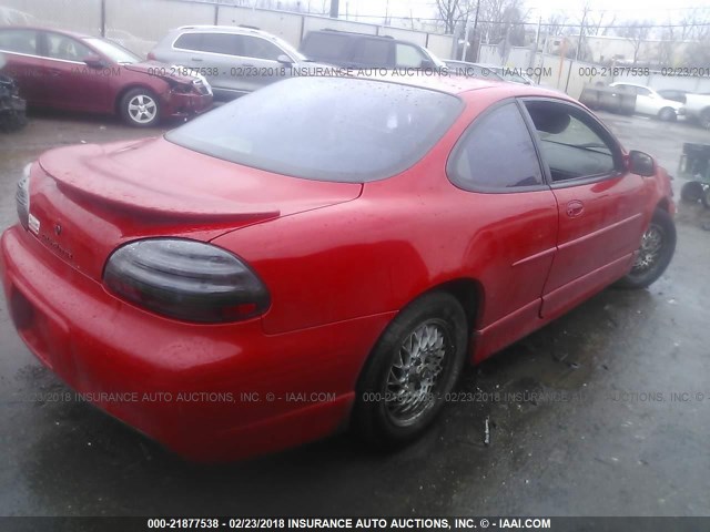 1G2WP12K3XF251567 - 1999 PONTIAC GRAND PRIX GT 红色 照片 4