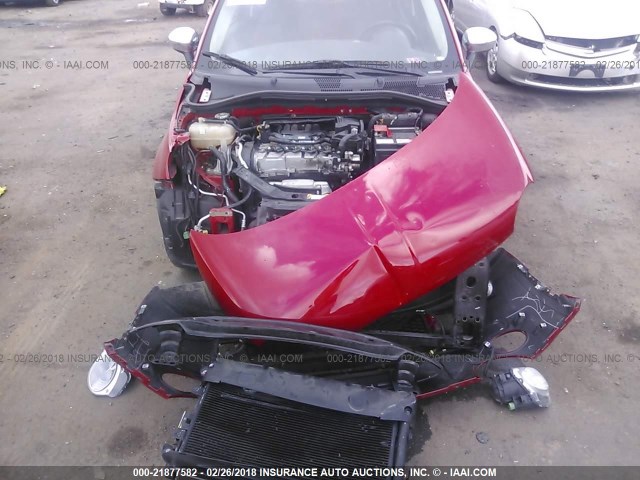 3C3CFFER3CT223277 - 2012 FIAT 500 LOUNGE RED photo 6
