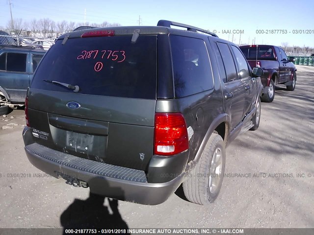 1FMZU64W74UB27724 - 2004 FORD EXPLORER EDDIE BAUER GREEN photo 4