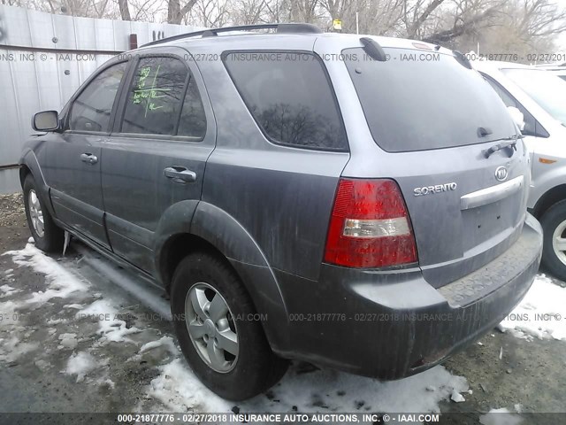 KNDJD736985789989 - 2008 KIA SORENTO EX/LX GRAY photo 3