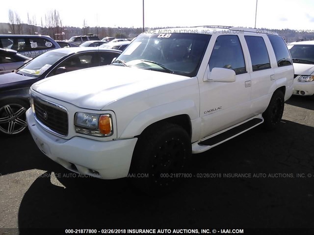 1GYEK63R6YR210830 - 2000 CADILLAC ESCALADE LUXURY თეთრი ფოტო 2