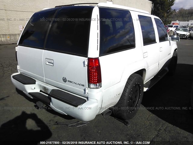 1GYEK63R6YR210830 - 2000 CADILLAC ESCALADE LUXURY WHITE photo 4