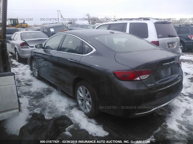 1C3CCCCB3FN545533 - 2015 CHRYSLER 200 C BLACK photo 3