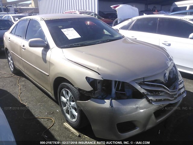 4T1BF3EKXBU702384 - 2011 TOYOTA CAMRY SE/LE/XLE BEIGE photo 1