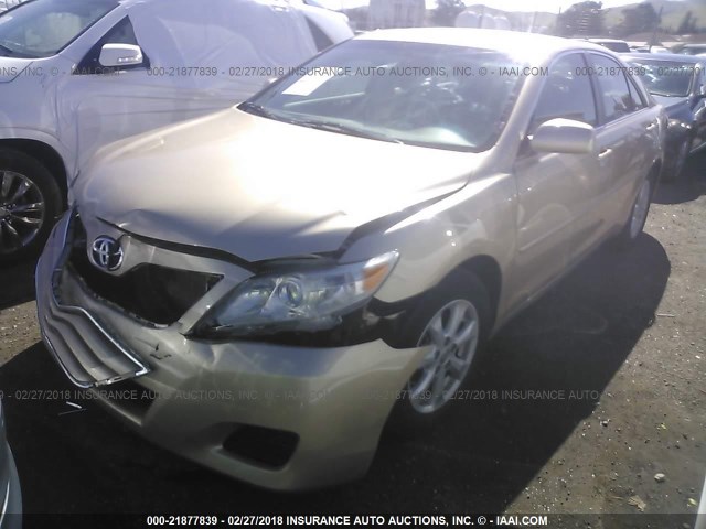 4T1BF3EKXBU702384 - 2011 TOYOTA CAMRY SE/LE/XLE BEIGE photo 2