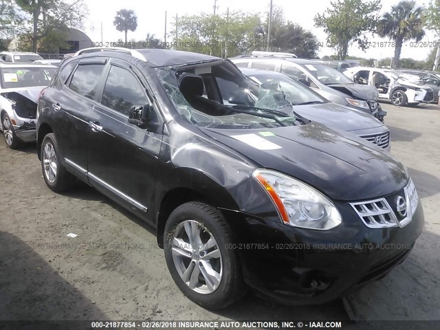 JN8AS5MT5DW526664 - 2013 NISSAN ROGUE S/SV BLACK photo 1