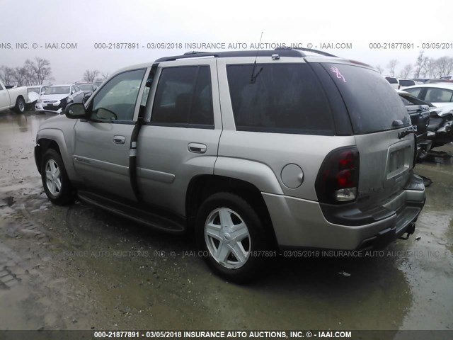 1GNDT13S122424829 - 2002 CHEVROLET TRAILBLAZER  Pewter photo 3