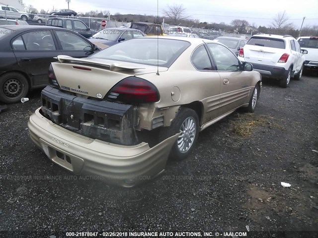 1G2NF12T11M622509 - 2001 PONTIAC GRAND AM SE1 TAN photo 4