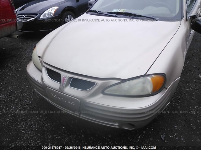 1G2NF12T11M622509 - 2001 PONTIAC GRAND AM SE1 TAN photo 6