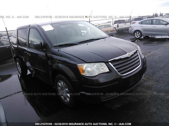 2A8HR44H28R672586 - 2008 CHRYSLER TOWN & COUNTRY LX BLACK photo 1