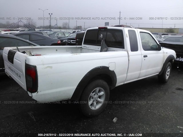 1N6DD26S71C341242 - 2001 NISSAN FRONTIER KING CAB XE WHITE photo 4