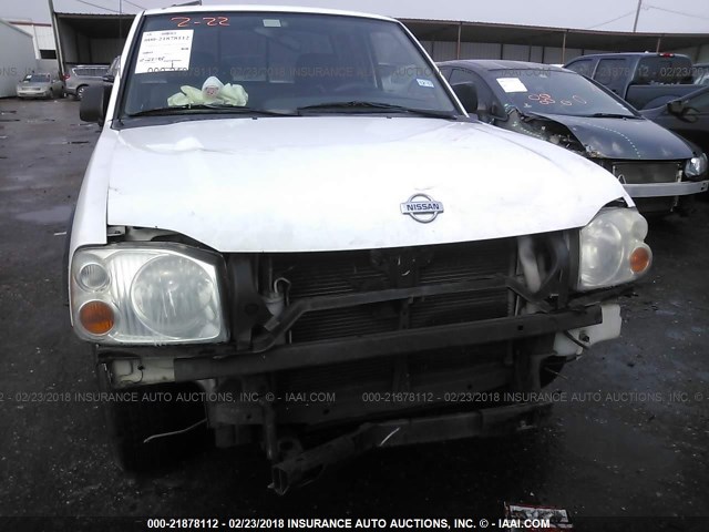 1N6DD26S71C341242 - 2001 NISSAN FRONTIER KING CAB XE WHITE photo 6