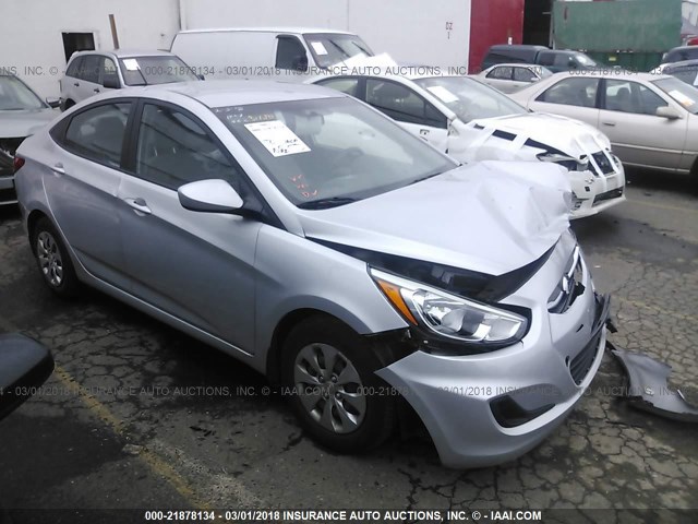 KMHCT4AE6GU958189 - 2016 HYUNDAI ACCENT SE SILVER photo 1