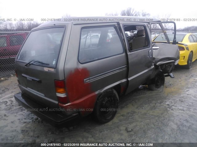 JT4YR29V8G5007746 - 1986 TOYOTA VAN WAGON CARGO BROWN photo 4