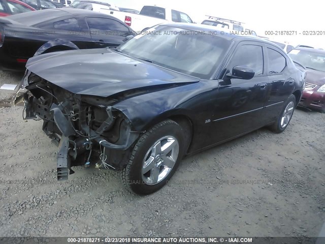 2B3CA3CV6AH163897 - 2010 DODGE CHARGER SXT BLACK photo 2