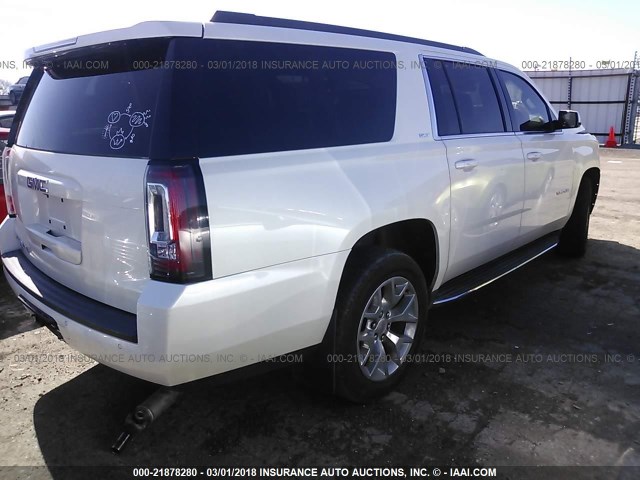 1GKS2HKC7FR269422 - 2015 GMC YUKON XL K1500 SLT WHITE photo 4