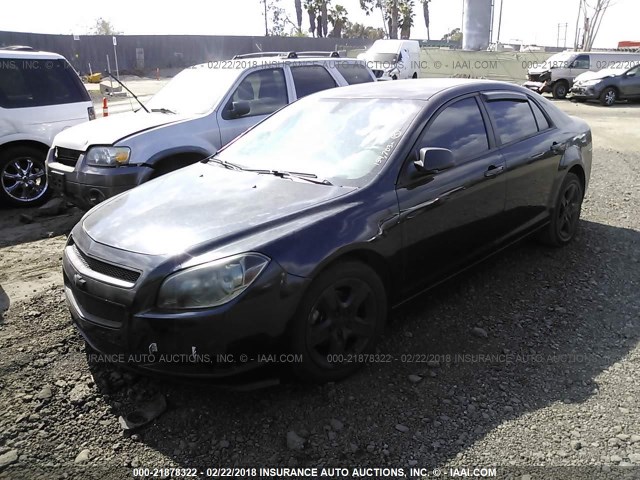 1G1ZB5E16BF296098 - 2011 CHEVROLET MALIBU LS შავი ფოტო 2