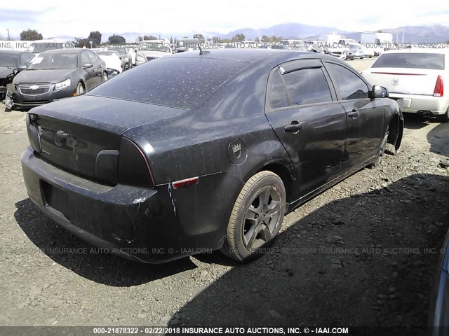 1G1ZB5E16BF296098 - 2011 CHEVROLET MALIBU LS შავი ფოტო 4