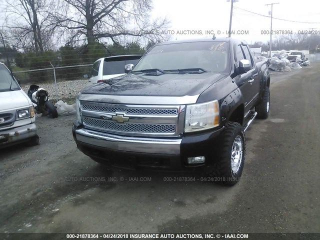 2GCEK190981154618 - 2008 CHEVROLET SILVERADO K1500 BLACK photo 2