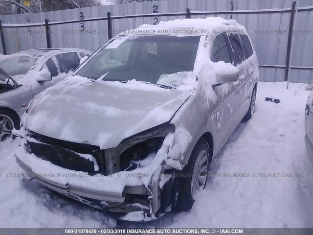 5FNRL38836B046135 - 2006 HONDA ODYSSEY TOURING SILVER photo 2