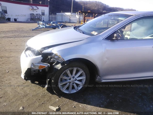 4T1BF1FK2CU517430 - 2012 TOYOTA CAMRY SE/LE/XLE 银色 照片 6