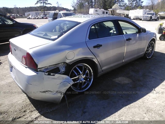 1G1ZA5E08AF283314 - 2010 CHEVROLET MALIBU LS 银色 照片 4