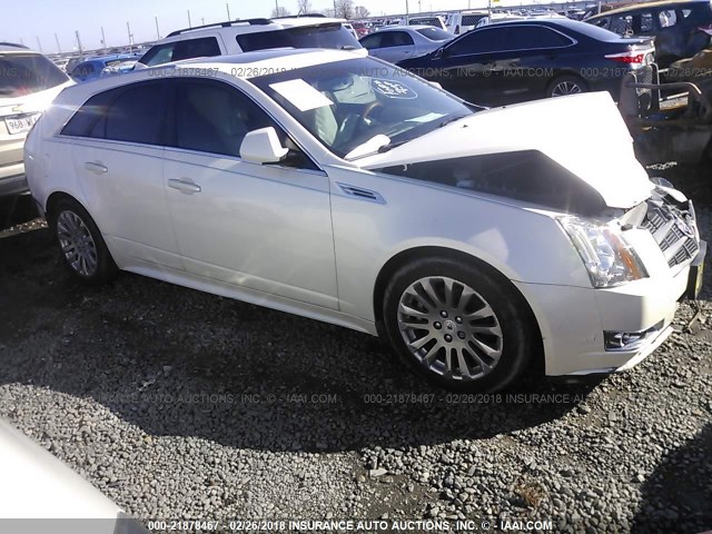 1G6DP8EV5A0117111 - 2010 CADILLAC CTS PREMIUM COLLECTION WHITE photo 1