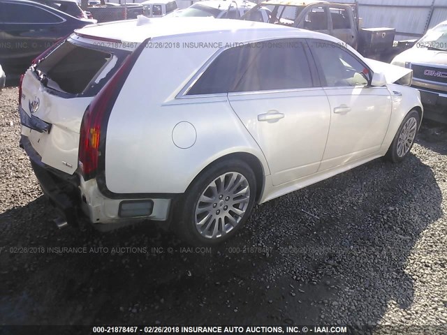 1G6DP8EV5A0117111 - 2010 CADILLAC CTS PREMIUM COLLECTION WHITE photo 4