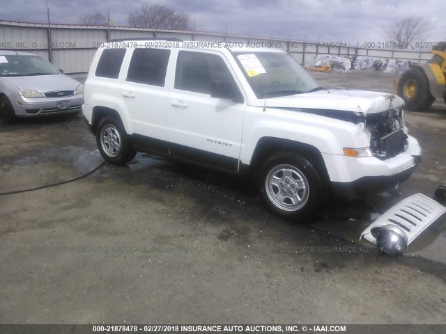 1C4NJPBA5FD285751 - 2015 JEEP PATRIOT SPORT WHITE photo 1