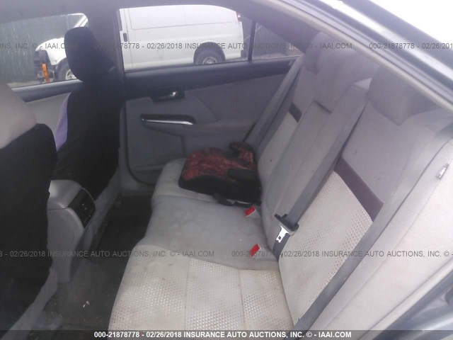 4T4BF1FK8CR270100 - 2012 TOYOTA CAMRY SE/LE/XLE GRAY photo 8