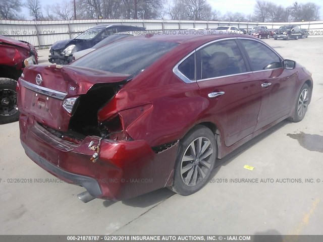 1N4AL3AP5GC254150 - 2016 NISSAN ALTIMA 2.5/S/SV/SL/SR RED photo 4