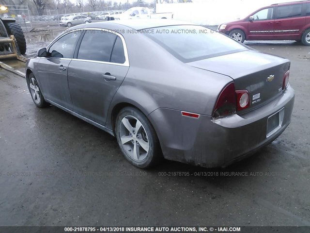 1G1ZC5EU0BF100969 - 2011 CHEVROLET MALIBU 1LT 棕色 照片 3