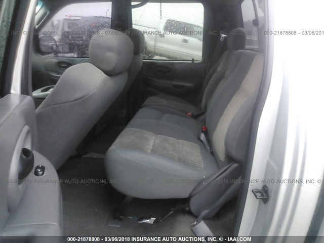 1FTRW07L83KD78498 - 2003 FORD F150 SUPERCREW SILVER photo 8