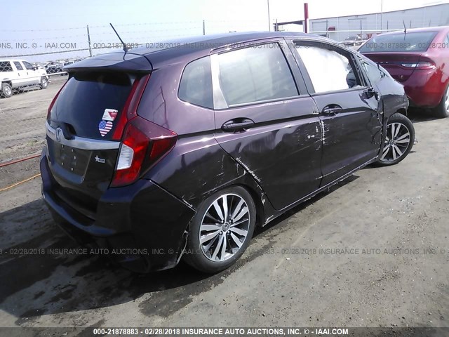 3HGGK5H80FM758556 - 2015 HONDA FIT EX/EXL PURPLE photo 4