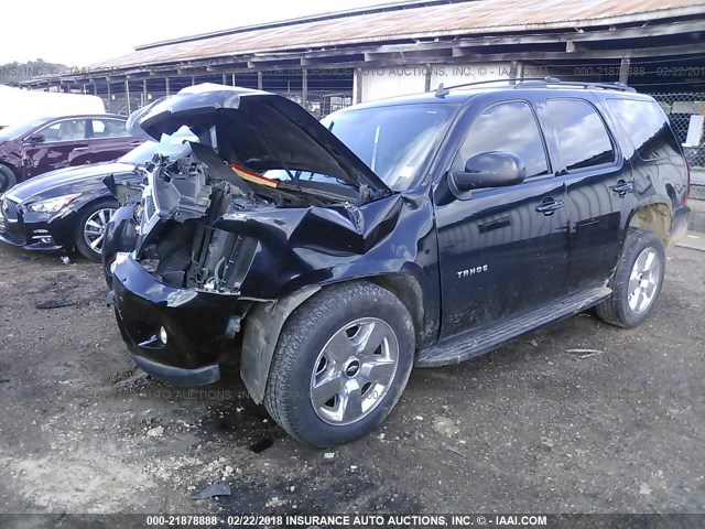 1GNEC23379R166885 - 2009 CHEVROLET TAHOE C1500 LT BLACK photo 2