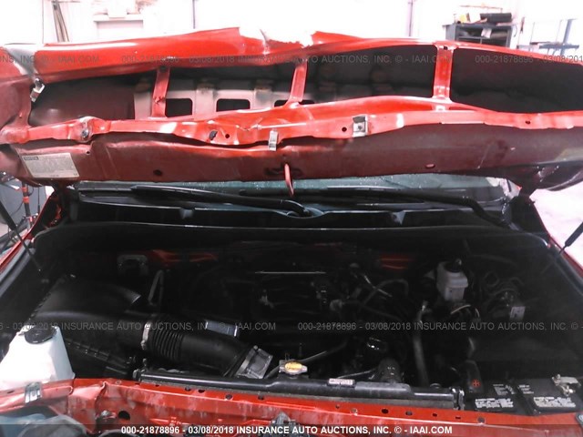 5TFUY5F15FX475912 - 2015 TOYOTA TUNDRA DOUBLE CAB SR/SR5 RED photo 10