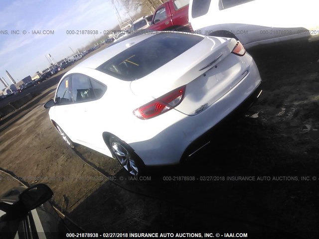 1C3CCCBBXFN709944 - 2015 CHRYSLER 200 S WHITE photo 3