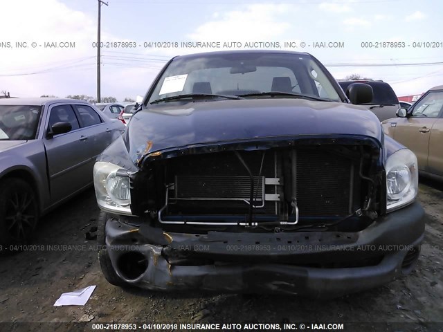 1D7HA16K88J135611 - 2008 DODGE RAM 1500 ST BLUE photo 6