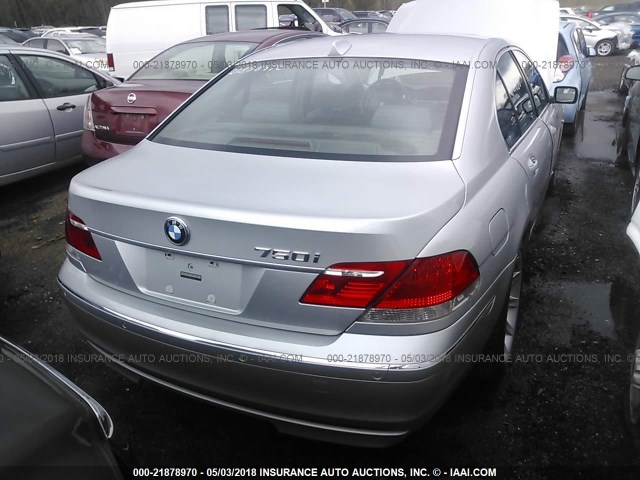 WBAHL835X6DT00076 - 2006 BMW 750 I SILVER photo 4