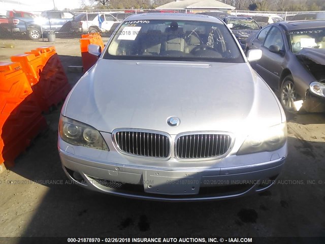 WBAHL835X6DT00076 - 2006 BMW 750 I Srebrny zdjęcie 6