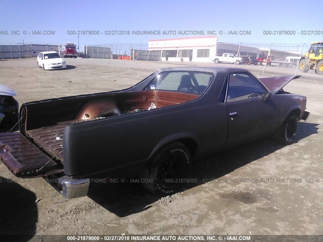 1W80L8R487247 - 1978 CHEVROLET EL CAMINO BLACK photo 4