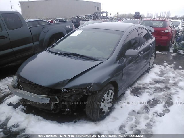 2HGFA165X9H312983 - 2009 HONDA CIVIC LX GRAY photo 2