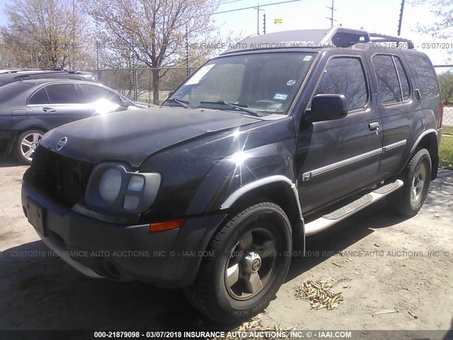 5N1ED28T44C683910 - 2004 NISSAN XTERRA XE/SE BLACK photo 2