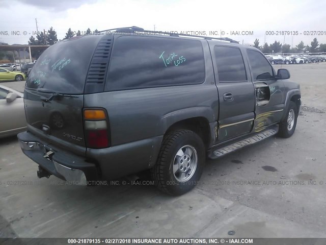 1GNFK16Z82J142360 - 2002 CHEVROLET SUBURBAN K1500 GRAY photo 4