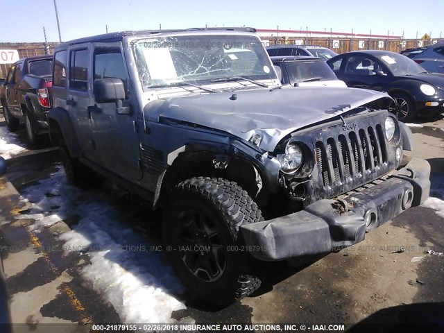 1C4BJWDG3GL126832 - 2016 JEEP WRANGLER UNLIMITE SPORT SILVER photo 1