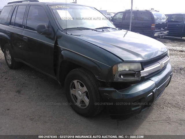 1GNDS13S432337530 - 2003 CHEVROLET TRAILBLAZER  GREEN photo 6