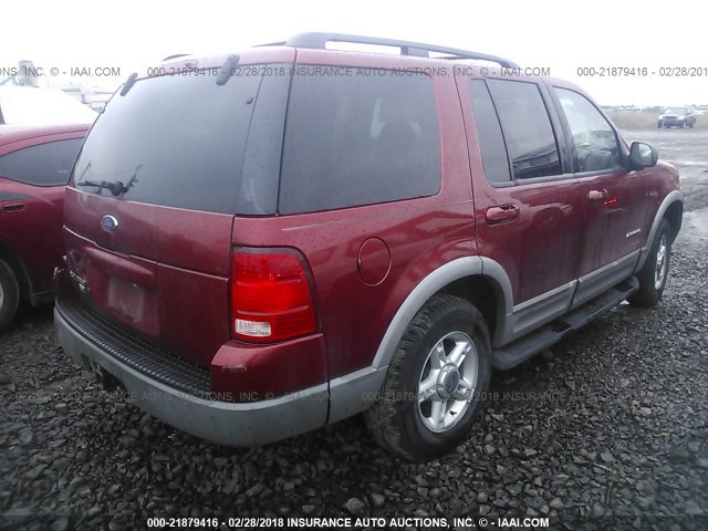 1FMZU73E22ZB55333 - 2002 FORD EXPLORER XLT MAROON photo 4