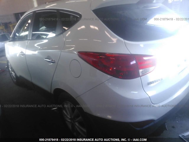 KM8JUCAC3DU606082 - 2013 HYUNDAI TUCSON GLS/LIMITED 白色 照片 3